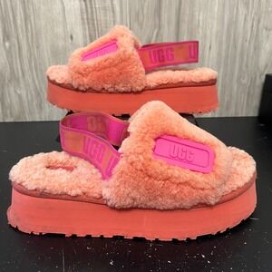 UGG Disco Slide Pink Backstrap Sandals Size 8 M (MB-1713) slippers platform